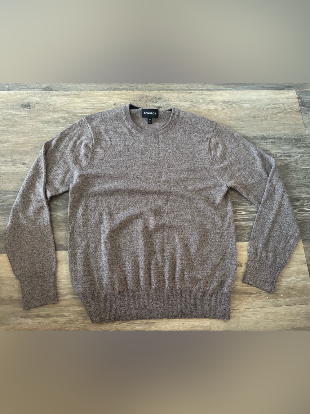 Bonobos Men's Crewneck Sweater in Taupe Brown